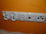 listwa gniazdek elektrycznych tv komputer telefon