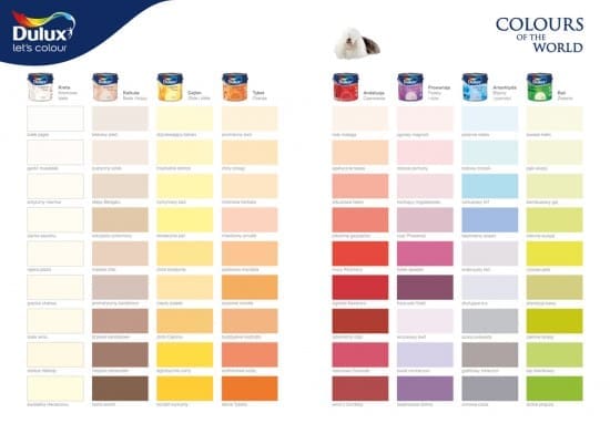 Dulux Kolory Świata paleta kolorow opinie