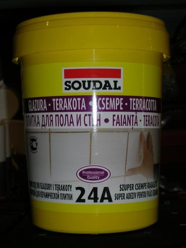 duże wiadro klej soudal 24a glazura terakota płytki opinie