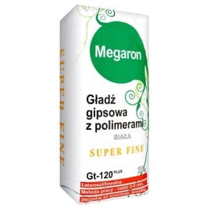 Gładź gipsowa Megaron SUPER FINISZ GT-120 biała opinie