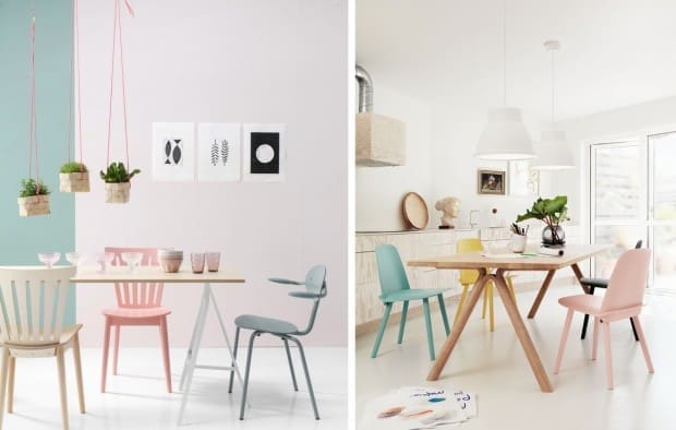 urządzanie wnętrz w pastelach styl vintage