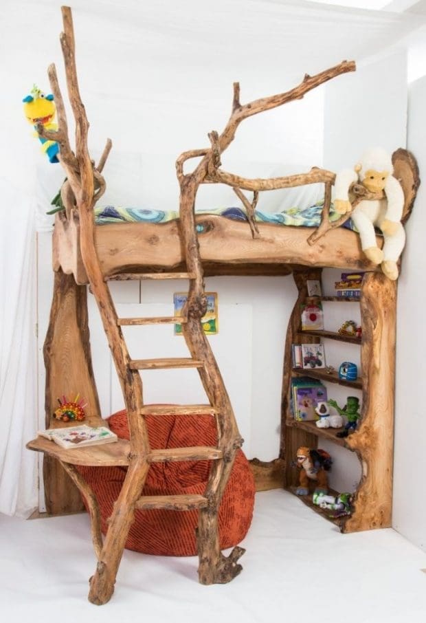 diy piętrowe łóżko