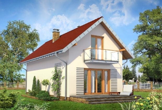 projekt domu na małą działkę