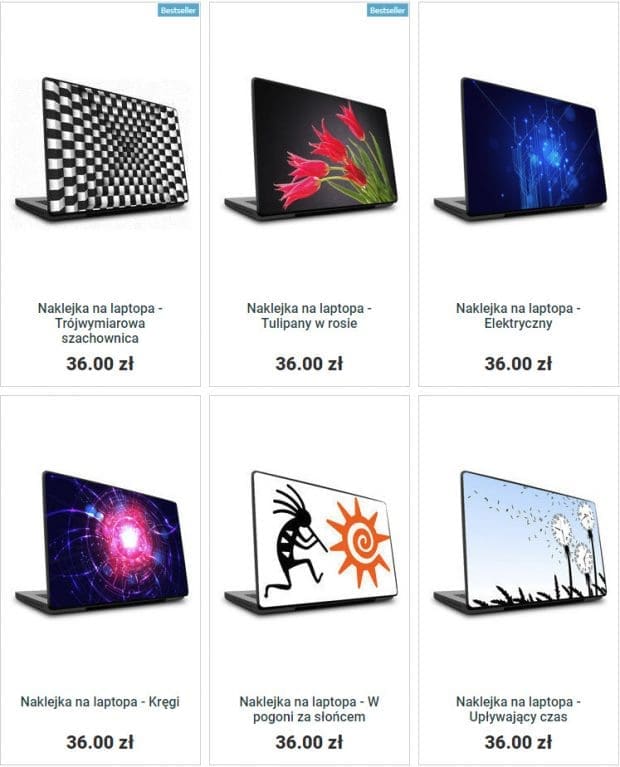 naklejki na laptopa