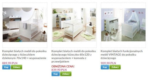 łóżeczka dziecięce sklep