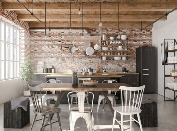 styl industrialny w kuchni