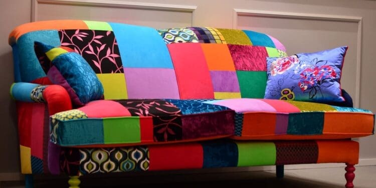 patchworkowe meble i dodatki