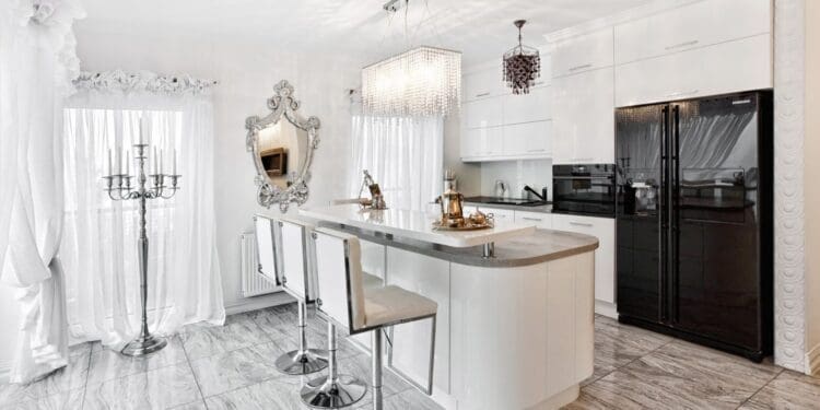 ownnowoczesna kuchnia glamour.