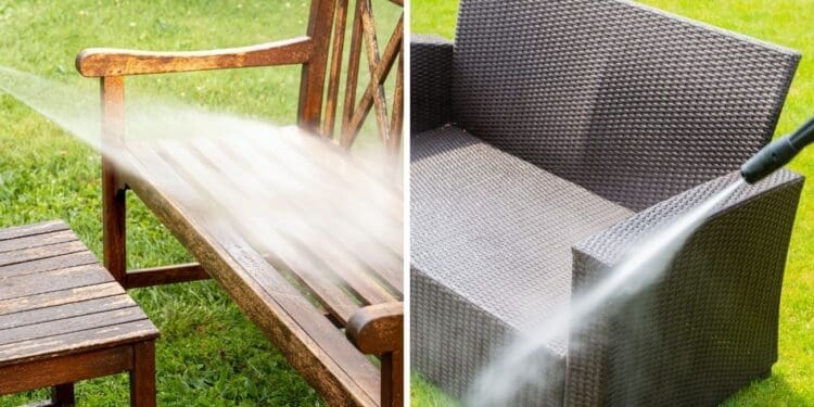 czyszczenie mebli ogrodowych