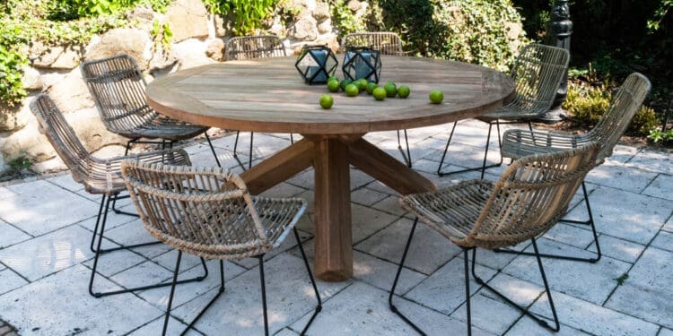 Meble z wikliny do ogrodu