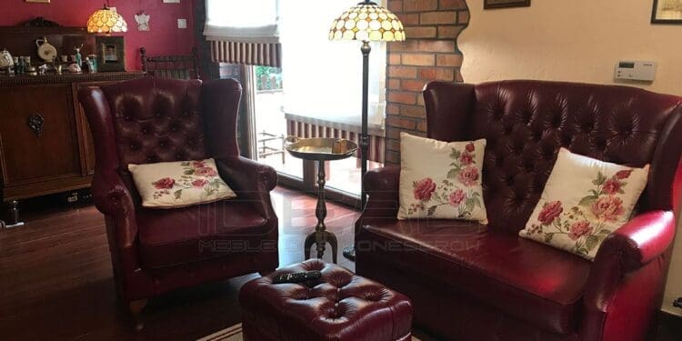 Kanapa w stylu chesterfield