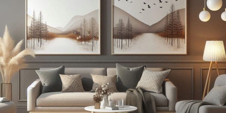 Barwa kaszmirowa w salonie